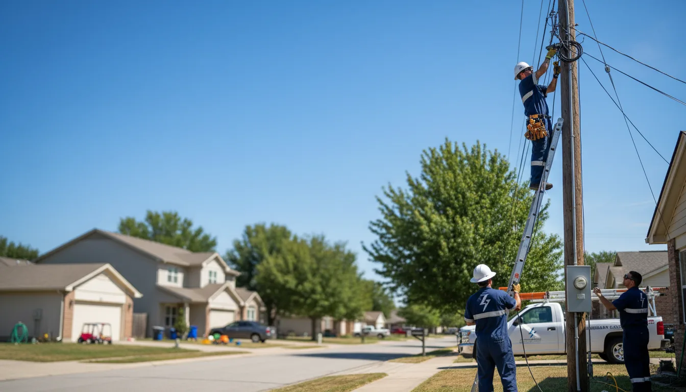 Residential electrician providing installation services in Trinway, OH